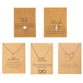 Infinity Butterfly Pearl Necklace Set